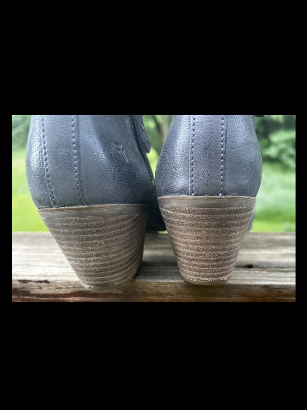 Women’s Frye Leather Western Ankle Boots Pointed Toe Inside Zip Size 8.5 M